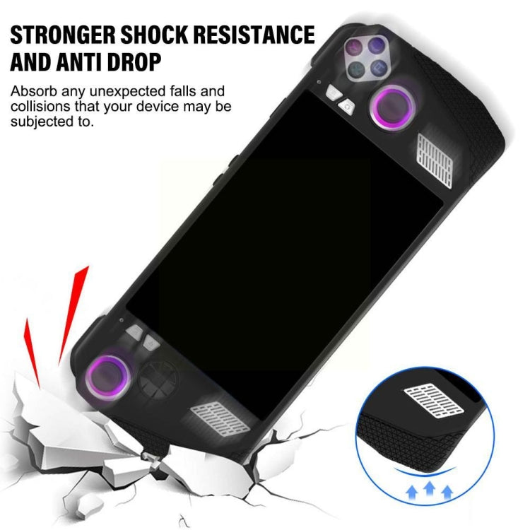 For ASUS ROG Ally Handheld Game Console Silicone Drop-proof Protective Case All-inclusive Case(Grey) - Accessories by PMC Jewellery | Online Shopping South Africa | PMC Jewellery