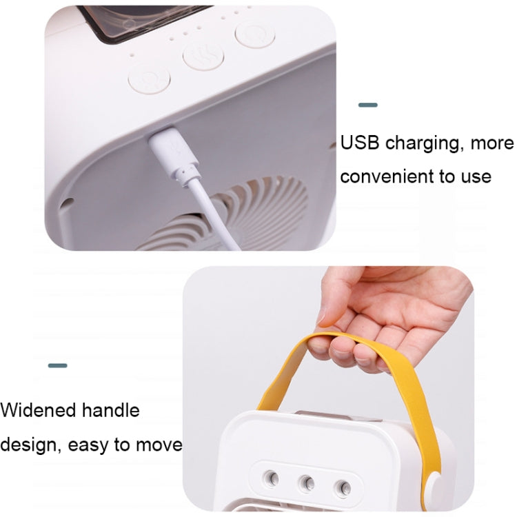 Mini Desktop Air Conditioner Fan Household Spray Humidification Air Cooler(White) - Electric Fans by PMC TechLife | Online Shopping South Africa | PMC TechLife | Buy Now Pay Later Mobicred