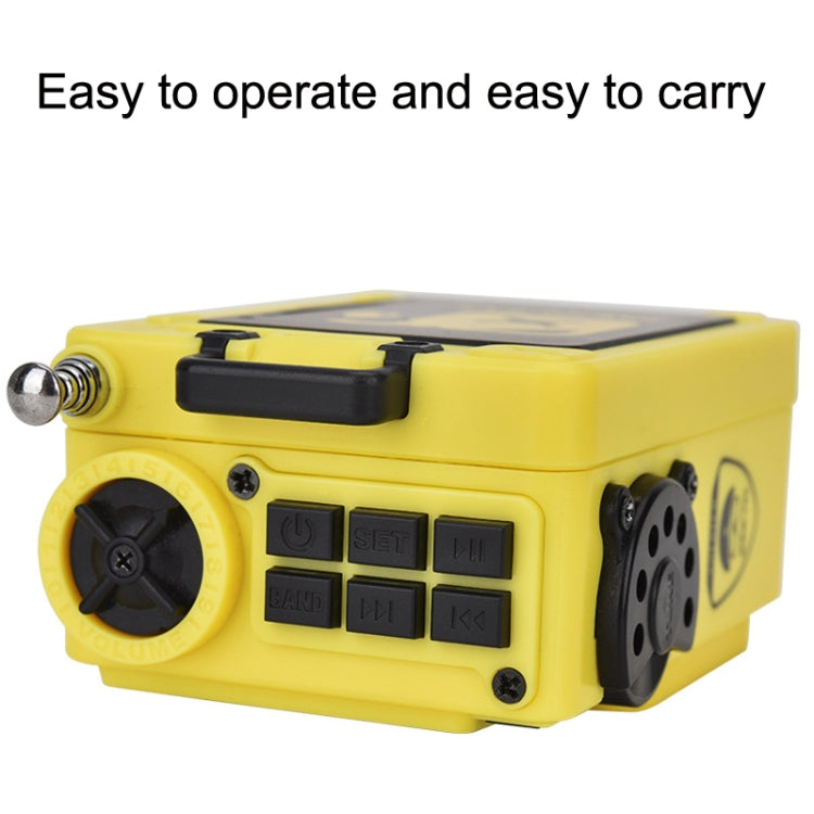 HanRongda HRD-701 Portable Full Band Radio Subwoofer Bluetooth TF Card Digital Display Radio(Yellow) - Radio Player by HanRongda | Online Shopping South Africa | PMC Jewellery | Buy Now Pay Later Mobicred