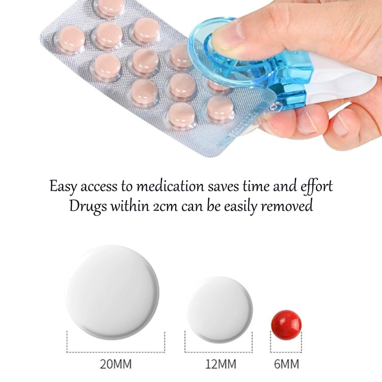 Portable Pill Taker Tablets Pills Blister Pack Opener Pills Box Case(Transparent) - Pill Boxes by PMC TechLife | Online Shopping South Africa | PMC TechLife