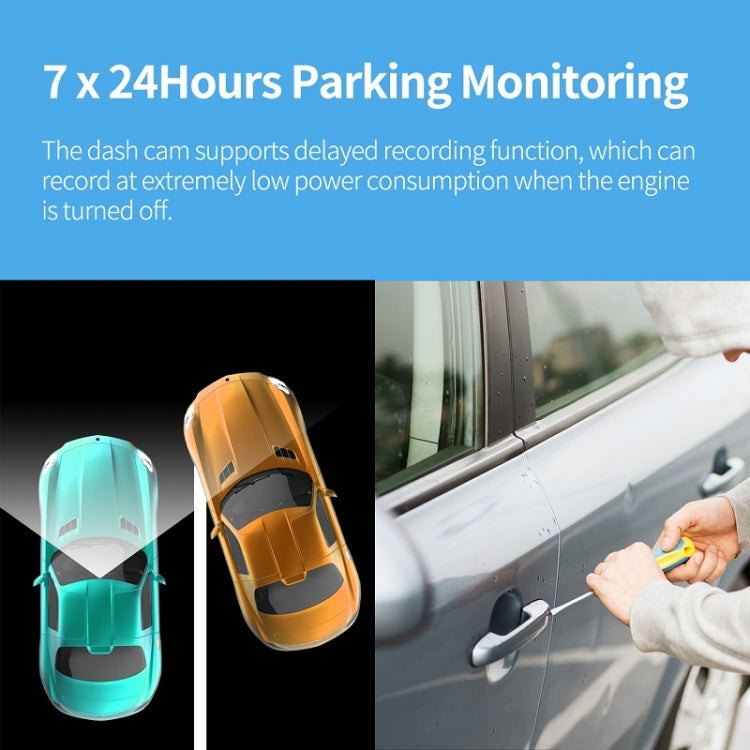 FISANG 2K HD Night Vision Car WIFI Car Driving Recorder, Style: Dual Recording 2K+720P - Car DVRs by FISANG | Online Shopping South Africa | PMC Jewellery | Buy Now Pay Later Mobicred