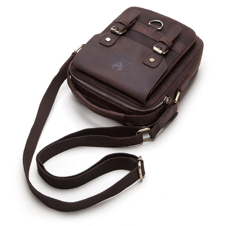 HUMERPAUL Men Shoulder Bag Retro Leather Crossbody Bag(Brown) - free shipping - PMC TechLife - Order now!