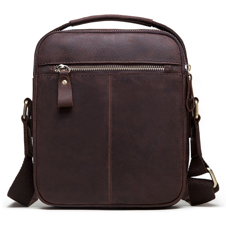 HUMERPAUL Men Shoulder Bag Retro Leather Crossbody Bag(Brown) - Single-shoulder Bags by HUMERPAUL | Online Shopping South Africa | PMC Jewellery | Buy Now Pay Later Mobicred