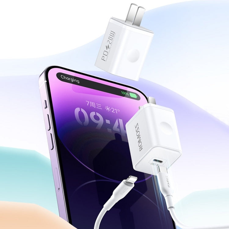 ROMOSS PD20W Fast Charger For Apple/Huawei And Xiaomi, CN Plug, Style: Double-port - USB Charger by ROMOSS | Online Shopping South Africa | PMC Jewellery | Buy Now Pay Later Mobicred