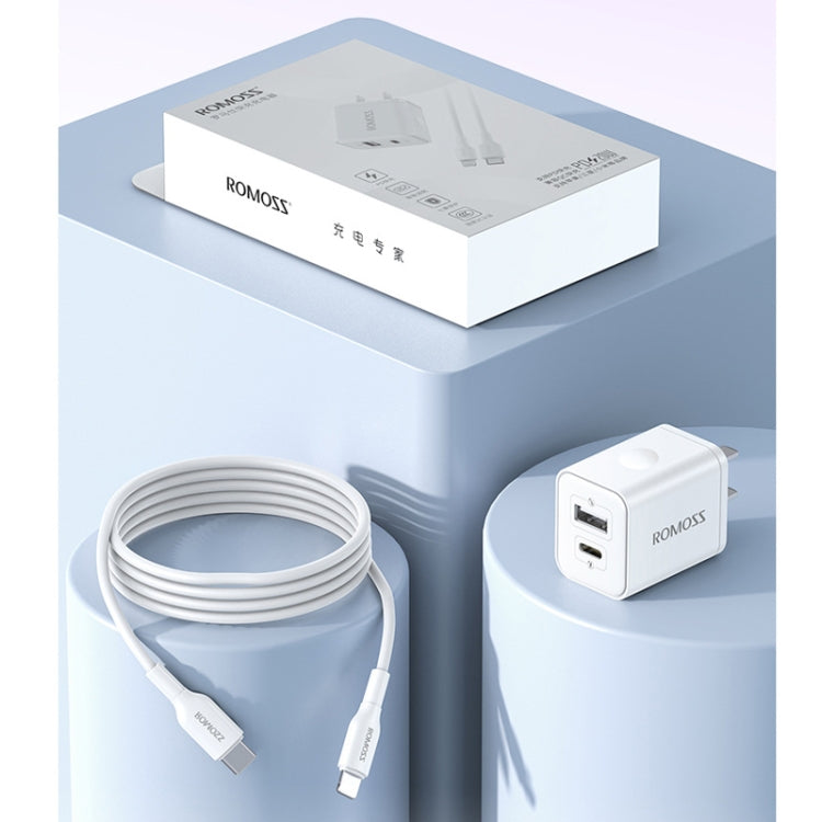 ROMOSS PD20W Fast Charger For Apple/Huawei And Xiaomi, CN Plug, Style: Double-port - USB Charger by ROMOSS | Online Shopping South Africa | PMC Jewellery | Buy Now Pay Later Mobicred