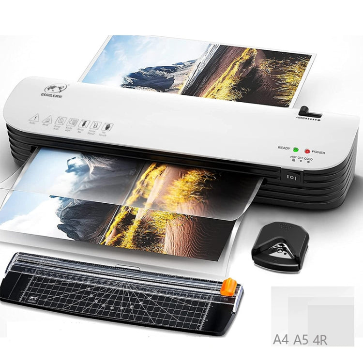 Osmile SL299 A4 Laminator Machine Set With 15 Laminating Pouches Paper Cutter Corner Rounder(AU Plug) - Photo Film Covering Machine by Osmile | Online Shopping South Africa | PMC TechLife | Buy Now Pay Later Mobicred