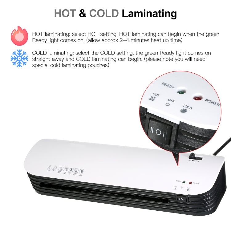 Osmile SL299 A4 Laminator Machine Set With 15 Laminating Pouches Paper Cutter Corner Rounder(AU Plug) - Photo Film Covering Machine by Osmile | Online Shopping South Africa | PMC TechLife | Buy Now Pay Later Mobicred
