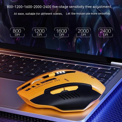 Inphic A9 Bluetooth 3 Mode Mouse Silent Charging Mechanical Feel Wireless Mouse - Wireless Mice by Inphic | Online Shopping South Africa | PMC Jewellery | Buy Now Pay Later Mobicred