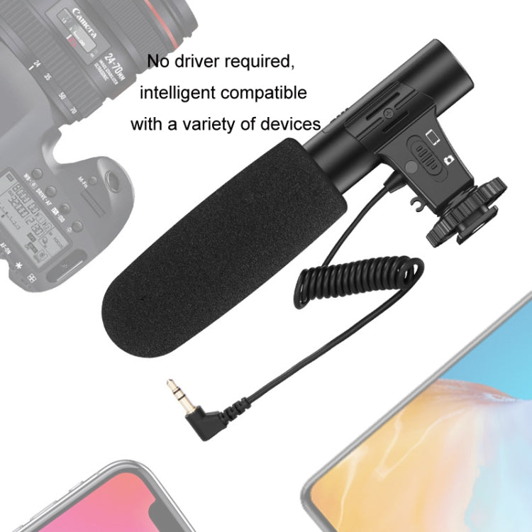 Video Recording Live Camera Mobile Conference Recording Microphone(Black) - Microphone by PMC Jewellery | Online Shopping South Africa | PMC Jewellery | Buy Now Pay Later Mobicred