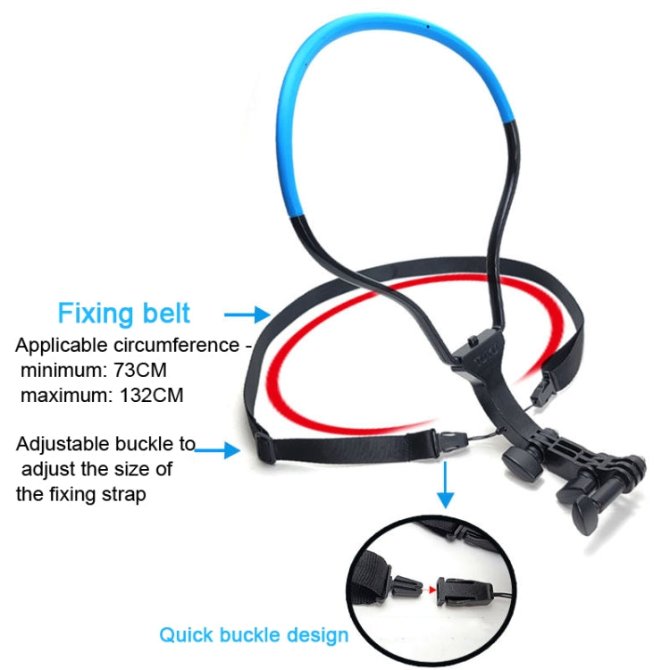 TUYU Camera Neck Holder Mobile Phone Chest Strap Mount  For Video Shooting//POV, Spec: With Phone Clip (Blue) - Stand by PMC Jewellery | Online Shopping South Africa | PMC Jewellery | Buy Now Pay Later Mobicred