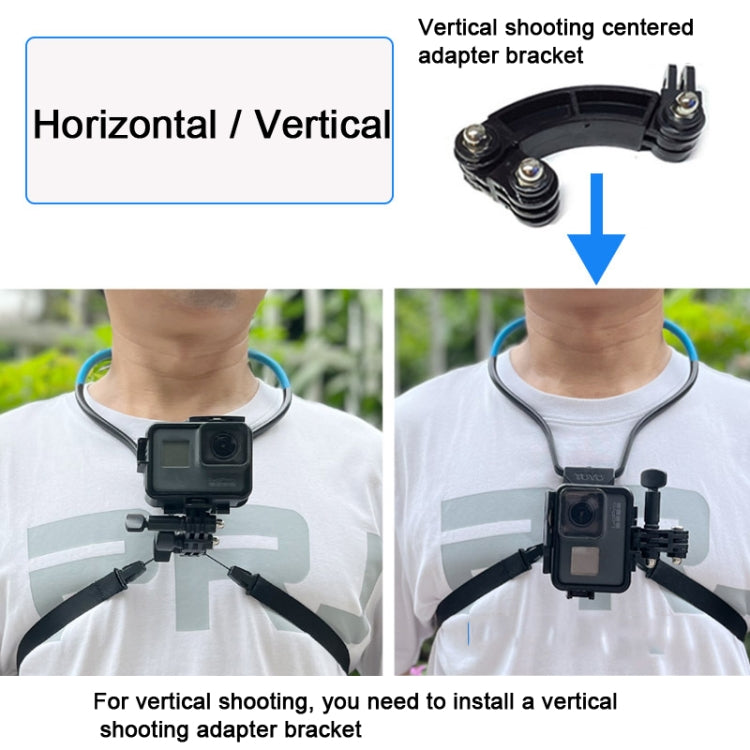 TUYU Camera Neck Holder Mobile Phone Chest Strap Mount  For Video Shooting//POV, Spec: With Phone Clip (Black) - Stand by PMC Jewellery | Online Shopping South Africa | PMC Jewellery | Buy Now Pay Later Mobicred