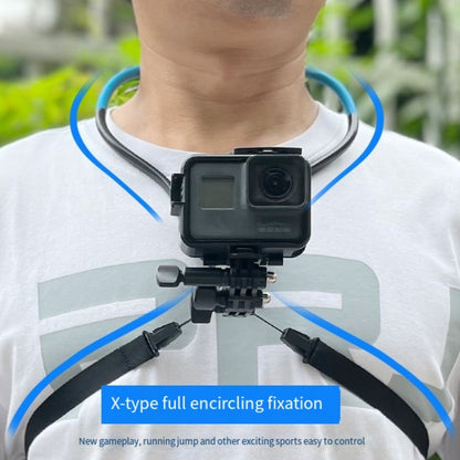 TUYU Camera Neck Holder Mobile Phone Chest Strap Mount  For Video Shooting//POV, Spec: With Phone Clip (Black) - Stand by PMC Jewellery | Online Shopping South Africa | PMC Jewellery | Buy Now Pay Later Mobicred