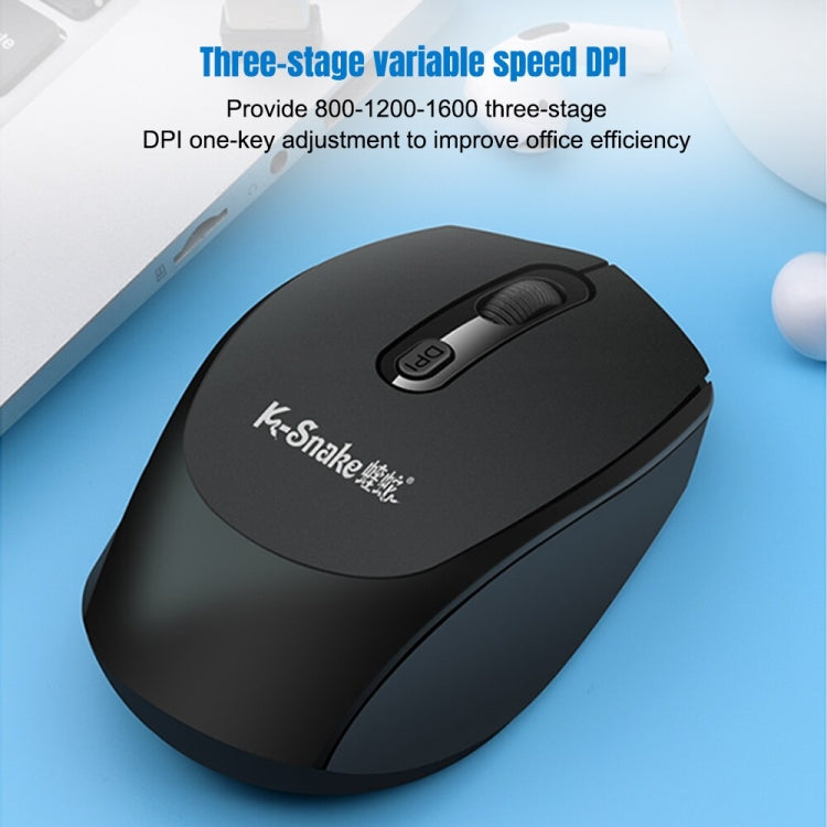 K-Snake WK800 Wireless 2.4G Keyboard Mouse Set Tabletop Computer Notebook Business Office House Use, Color: White - free shipping - PMC Jewellery - Order now!