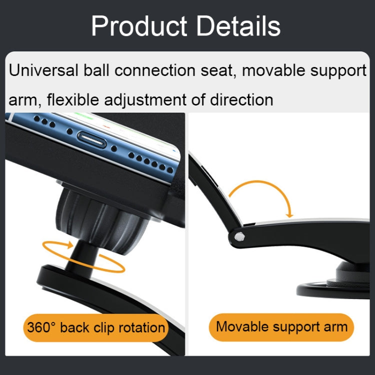 Car Suction Cup Dashboard Mobile Phone Holder with Sun Visor Folding Rotating Car Mount, Style: Hose Model - Car Holders by PMC TechLife | Online Shopping South Africa | PMC TechLife | Buy Now Pay Later Mobicred