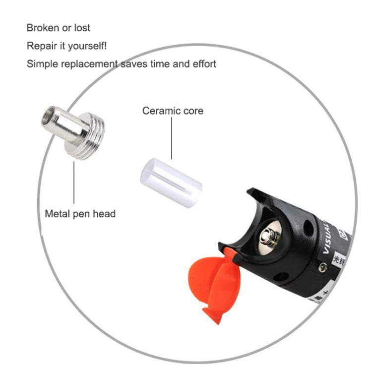 10pcs Metal Head Connector Replacement Parts For Fiber Optic Visual Fault Locator - Adapter by PMC TechLife | Online Shopping South Africa | PMC TechLife