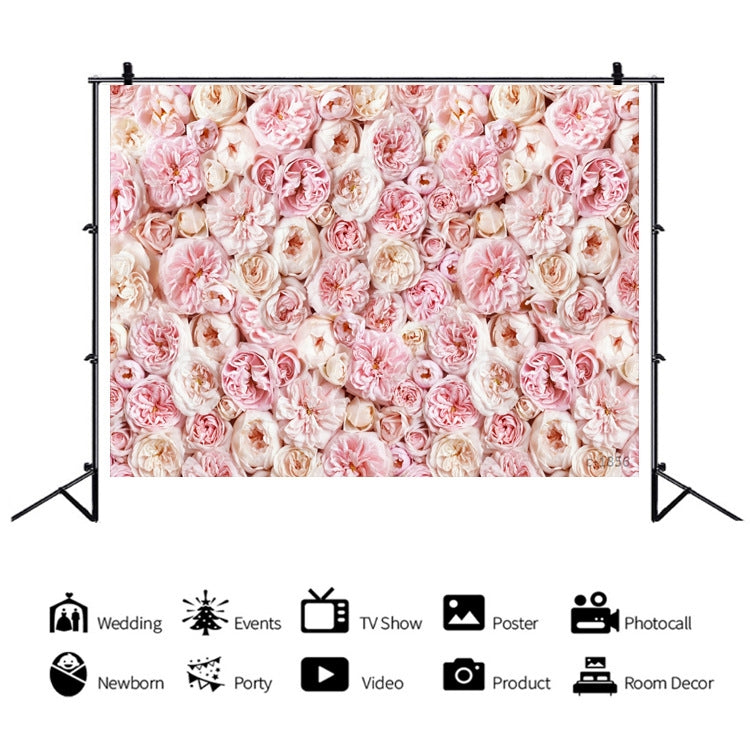 2.1 X 1.5m Festive Photography Backdrop 3D Wedding Flower Wall Hanging Cloth, Style: C-1886 - Valentines Day by PMC Jewellery | Online Shopping South Africa | PMC Jewellery