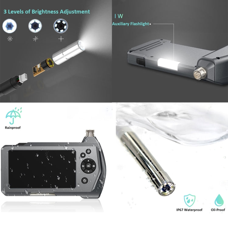 TESLONG NTS450A 4.5-inch Screen Industrial Handheld Endoscope with Light, Speci: 3.9mm Lens-3m -  by TESLONG | Online Shopping South Africa | PMC Jewellery | Buy Now Pay Later Mobicred