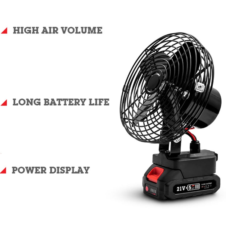 HILDA Portable Powerful Fan Outdoor Hair Dryer, With US Plug Adaptor, Style: 6 inch With 1 Battery(3000mAh) - Electric Fans by HILDA | Online Shopping South Africa | PMC Jewellery | Buy Now Pay Later Mobicred