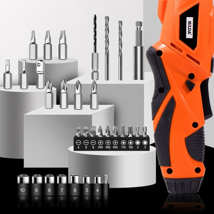 HILDA 47pcs /Set Multi-Function Li-Ion Screwdriver Mini Screwdriver(White) - Screws by HILDA | Online Shopping South Africa | PMc TechLife | Buy Now Pay Later Mobicred