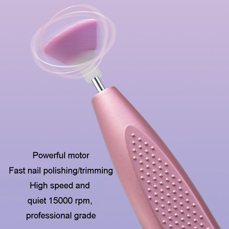 Electrical Nail Polisher Multifunctional Nail Polish Remover Pen Nail Sharpener(Pearl White) - Grinding Tools & Accessories by PMC TechLife | Online Shopping South Africa | PMC TechLife