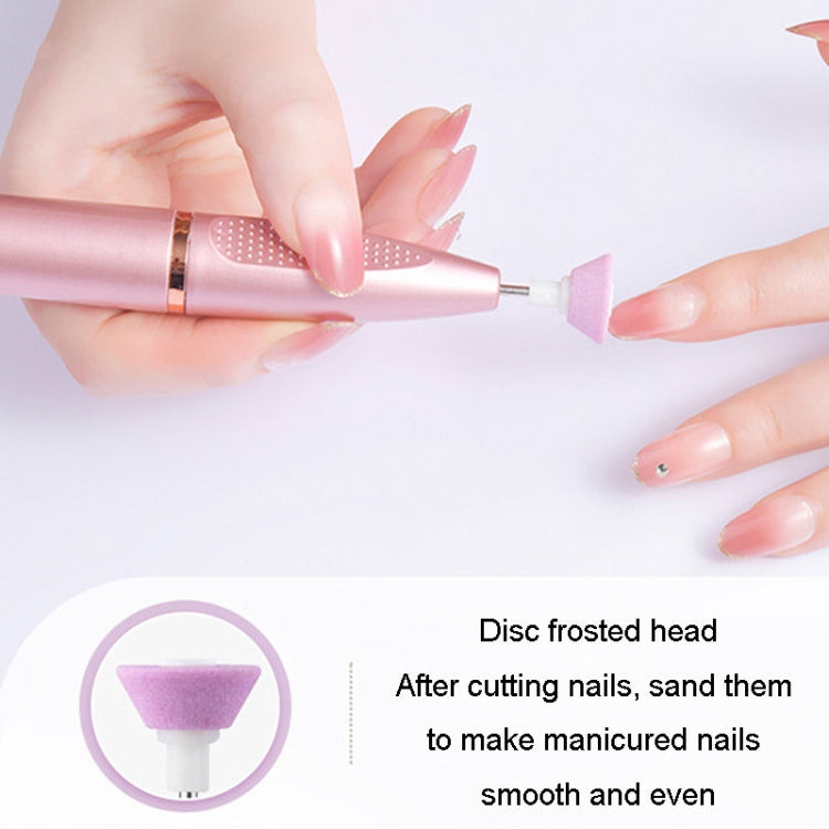 Electrical Nail Polisher Multifunctional Nail Polish Remover Pen Nail Sharpener(Pearl White) - Grinding Tools & Accessories by PMC TechLife | Online Shopping South Africa | PMC TechLife