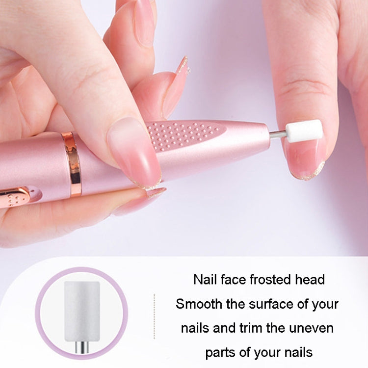 Electrical Nail Polisher Multifunctional Nail Polish Remover Pen Nail Sharpener(Pearl White) - Grinding Tools & Accessories by PMC TechLife | Online Shopping South Africa | PMC TechLife
