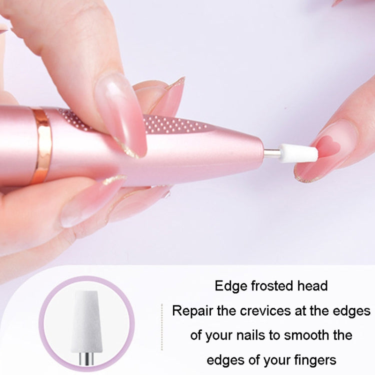 Electrical Nail Polisher Multifunctional Nail Polish Remover Pen Nail Sharpener(Pearl White) - Grinding Tools & Accessories by PMC TechLife | Online Shopping South Africa | PMC TechLife