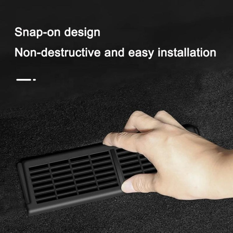 For Tesla Model Y 1pair Car Under-seat Vent Protection Cover Decoration Accessories - Air Conditioning System by PMC TechLife | Online Shopping South Africa | PMC TechLife | Buy Now Pay Later Mobicred