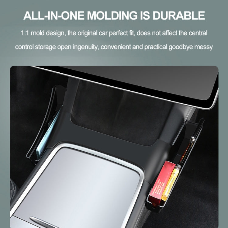 For Tesla Model Y / 3 Center Side Storage Box Side Organizer Saddle Box Interior Modification Accessories - Stowing Tidying by PMC TechLife | Online Shopping South Africa | PMC TechLife | Buy Now Pay Later Mobicred