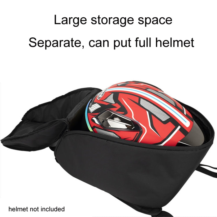 SOMAN Cycling Backpack Waterproof Motorcycle Helmet Bag(Black) - Bags & Luggages by SOMAN | Online Shopping South Africa | PMC Jewellery | Buy Now Pay Later Mobicred