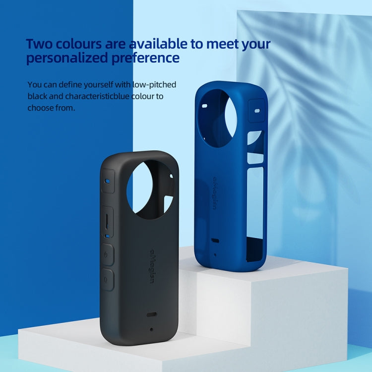 For Insta360 X3 AMagisn Body Silicone Protective Cover, Style: Lens Case (Black) - free shipping - PMC TechLife - Order now!
