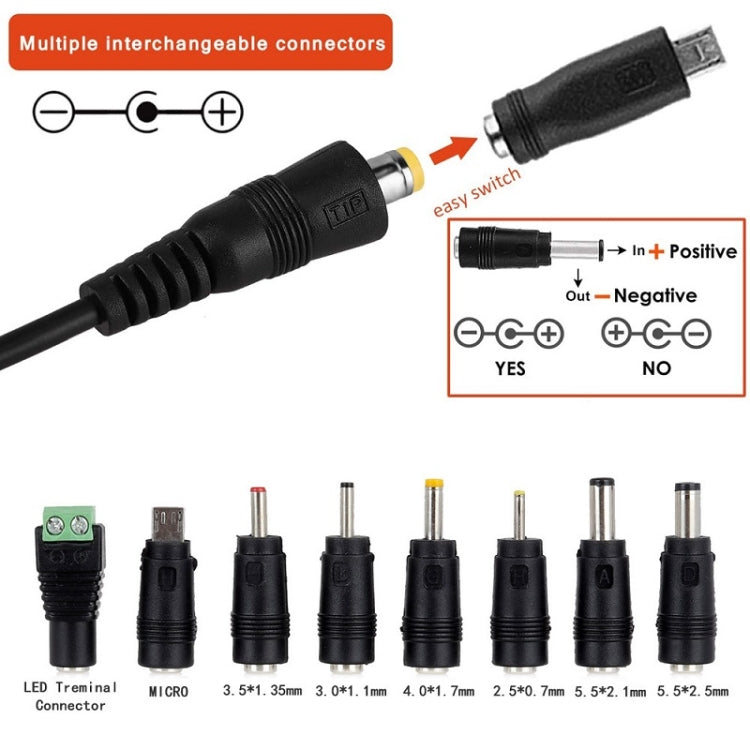 65W 6-20V Adjustable 3A DC Power Adapter Charger, Specification: EU Plug - Universal Power Adapter by PMC TechLife | Online Shopping South Africa | PMC TechLife | Buy Now Pay Later Mobicred