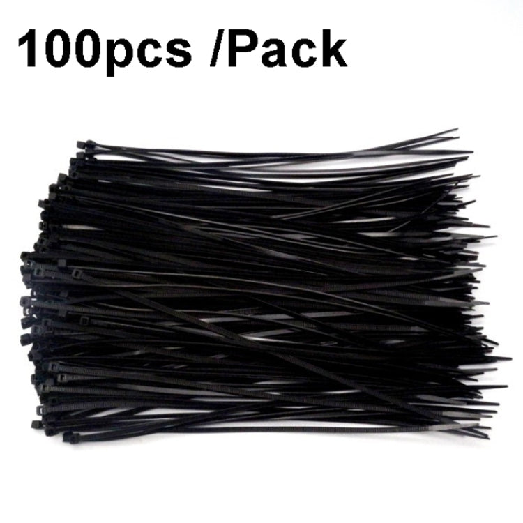 100pcs /Pack 8x400mm National Standard 7.6mm Wide Self-Locking Nylon Cable Ties Plastic Bundle Cable Ties(Black) - Cable Organizer by PMC Jewellery | Online Shopping South Africa | PMC Jewellery | Buy Now Pay Later Mobicred