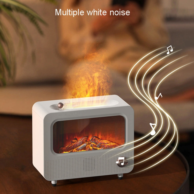 USB White Noise Simulation Flame Fire Furnace Aromatherapy Machine Indoor Large Spray Measurement Humidifier(Black) - free shipping - PMC TechLife - Order now!