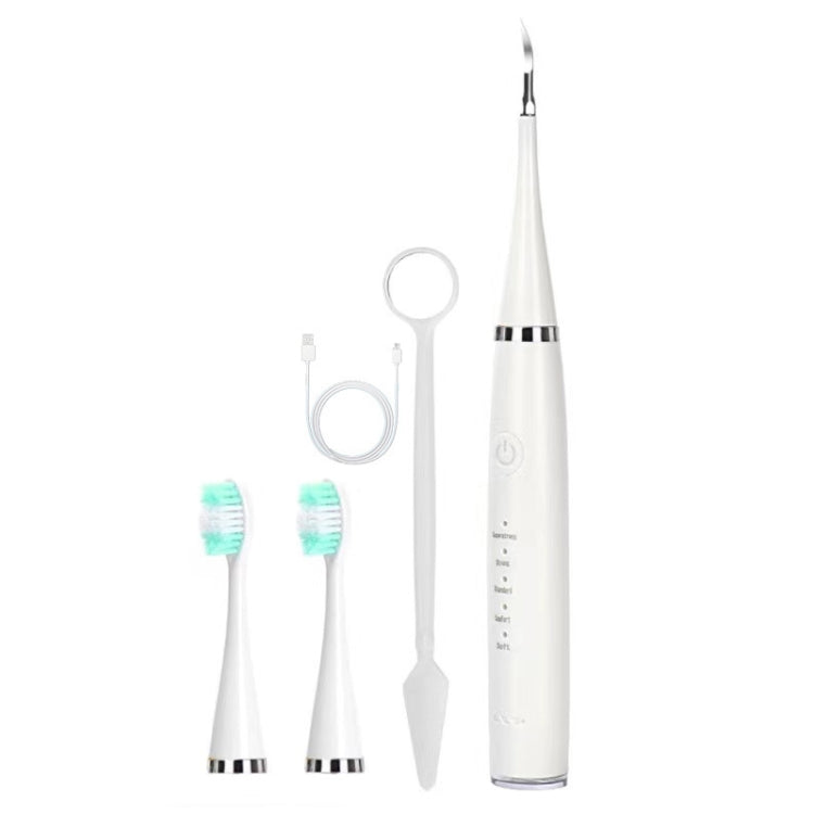 6 In 1 Electric Dental Scaler Calculus Removal Teeth Cleaning Set, Color: White Basic - Oral Irrigators by PMC Jewellery | Online Shopping South Africa | PMC Jewellery | Buy Now Pay Later Mobicred