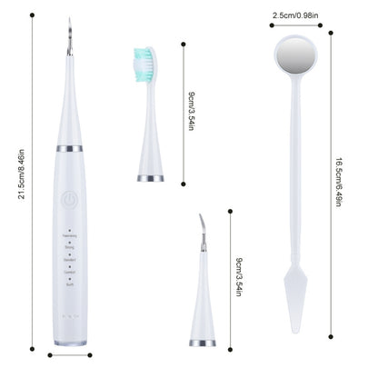 6 In 1 Electric Dental Scaler Calculus Removal Teeth Cleaning Set, Color: Black Exclusive - Oral Irrigators by PMC Jewellery | Online Shopping South Africa | PMC Jewellery | Buy Now Pay Later Mobicred