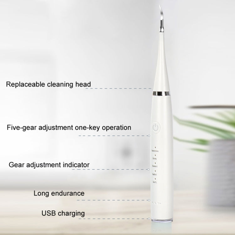 6 In 1 Electric Dental Scaler Calculus Removal Teeth Cleaning Set, Color: White Basic - Oral Irrigators by PMC Jewellery | Online Shopping South Africa | PMC Jewellery | Buy Now Pay Later Mobicred