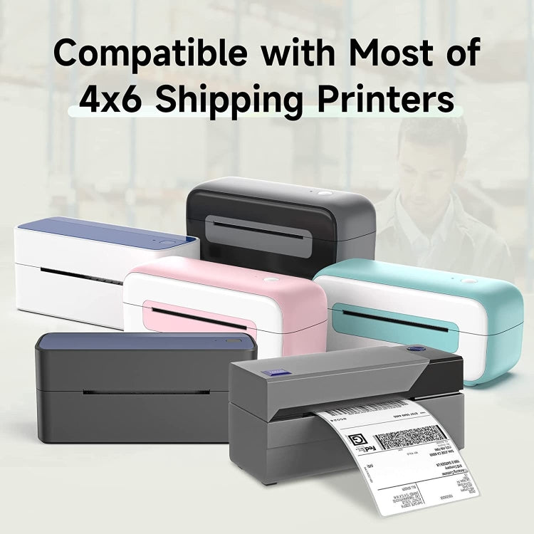 500sheets 4��6 Inch Stickers Thermal Label Paper For Phomemo PM-246S / PM-241BT / D520BT, Style: Folding Light Blue - Printer Accessories by PMC TechLife | Online Shopping South Africa | PMC TechLife | Buy Now Pay Later Mobicred