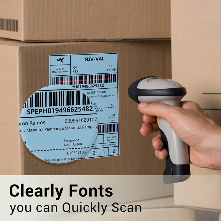 500sheets 4��6 Inch Stickers Thermal Label Paper For Phomemo PM-246S / PM-241BT / D520BT, Style: Folding White - Printing Paper by PMC TechLife | Online Shopping South Africa | PMC TechLife | Buy Now Pay Later Mobicred