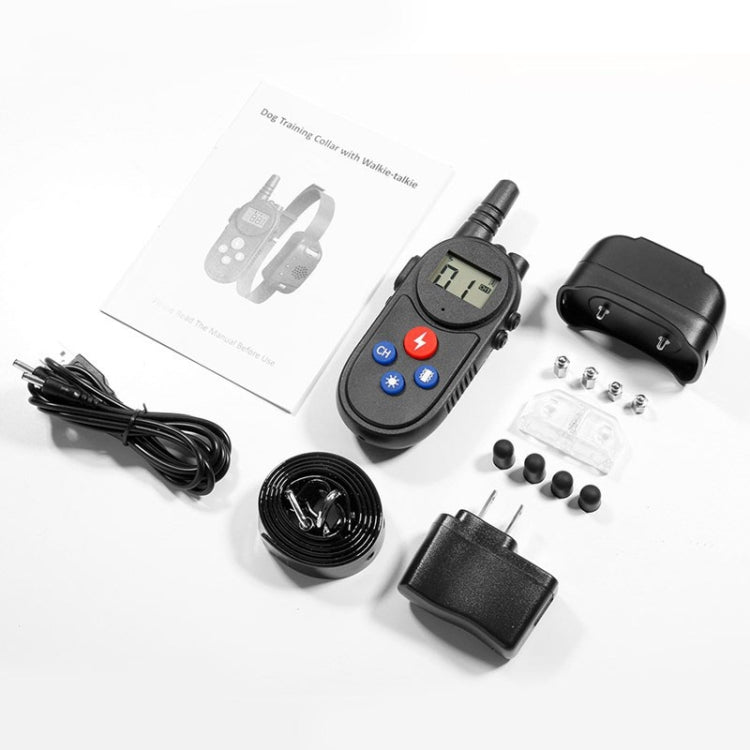 1000m Remote Control Intercom Dog Trainer Electric Shock Vibration Stop Barker(Black) - Training Aids by PMC Jewellery | Online Shopping South Africa | PMC Jewellery