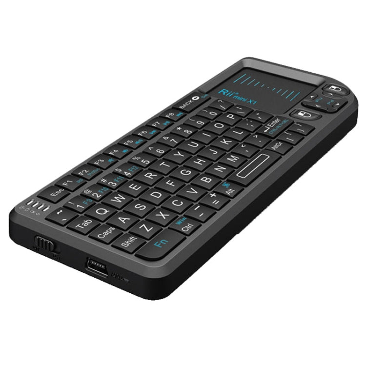 Rii X1 2.4G Mini Classic Wireless Keyboard Keypad And Mouse All-In-One Kit(Black) - Mini Keyboard by Rii | Online Shopping South Africa | PMC Jewellery | Buy Now Pay Later Mobicred