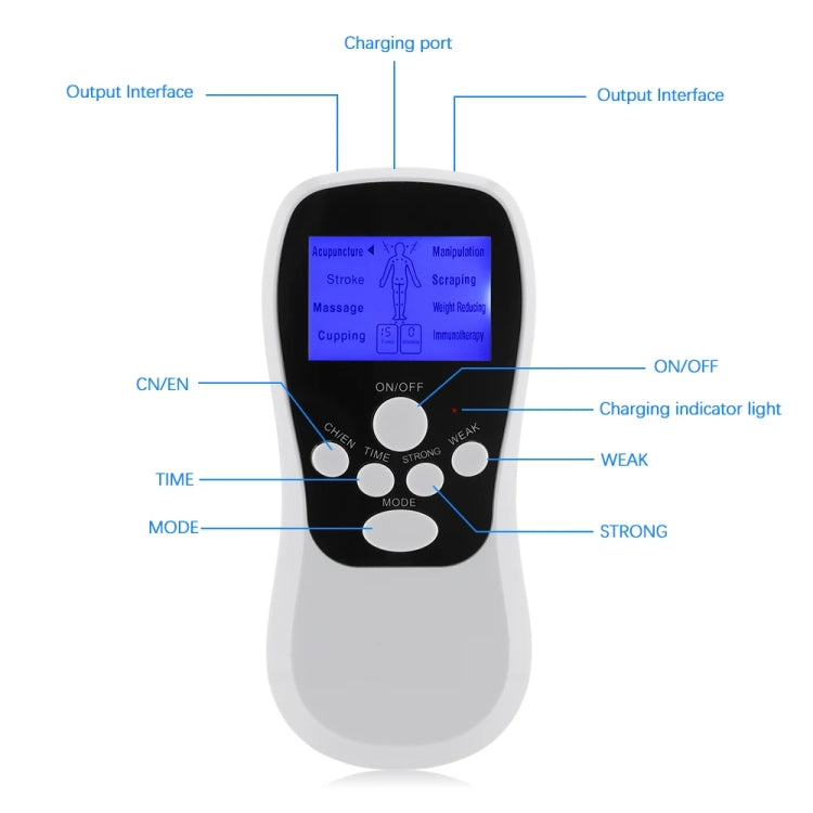 Multifunctional Low Frequency Pulse Meridian Physiotherapy Massage Instrument, Color: Blue Upgrade - free shipping - PMC TechLife - Order now!