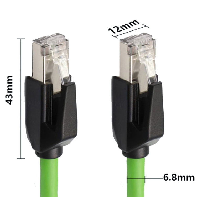 12m CAT6 Double Shielded Gigabit Industrial Cable Vibration-Resistant And Highly Flexible Drag Chain Cable - Lan Cable and Tools by PMC TechLife | Online Shopping South Africa | PMC TechLife