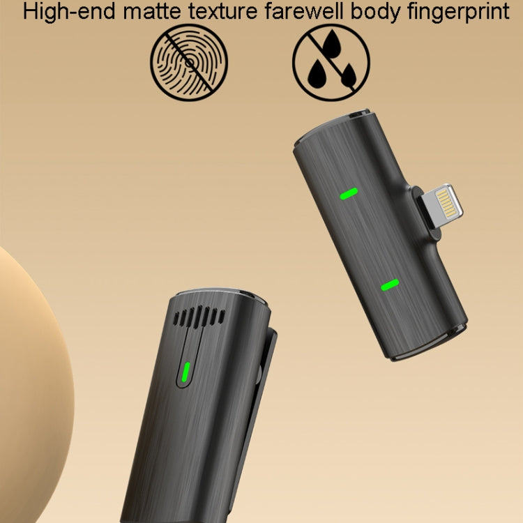 One To Two Outdoor Recording Lavalier Microphone Noise Canceling Wireless Mics, Interface: 8 Pin - Microphone by PMC TechLife | Online Shopping South Africa | PMC TechLife | Buy Now Pay Later Mobicred
