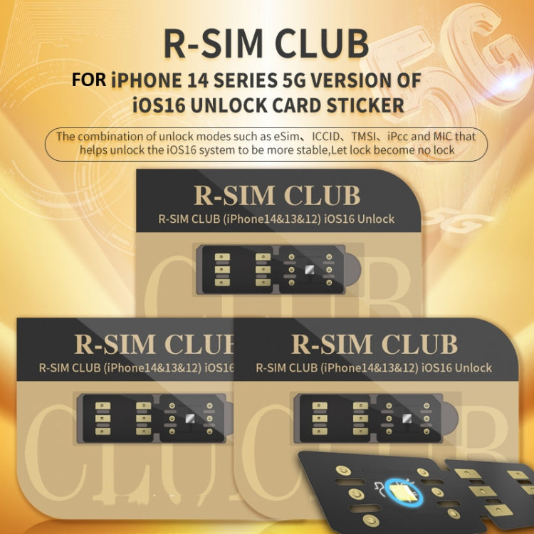 R-SIM18 CLUB Unlock Card Integrate TMSI / eSIM / ICCID / IPCC for iOS16 System - Unlock SIM Card by PMC Jewellery | Online Shopping South Africa | PMC Jewellery