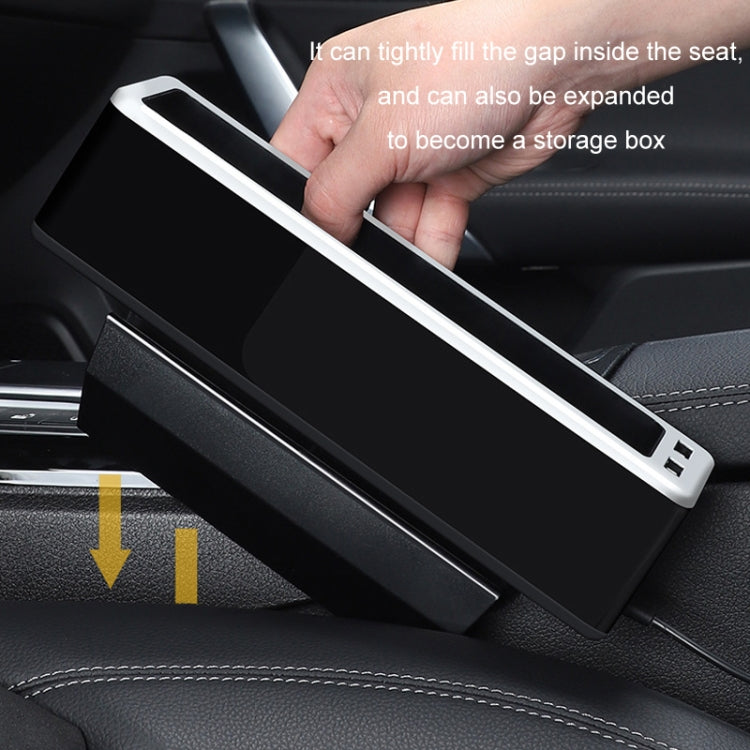 Car Seat Gap Storage Box with 2 USB Charging Port, Color: Co-pilot Gray - Stowing Tidying by PMC TechLife | Online Shopping South Africa | PMC TechLife | Buy Now Pay Later Mobicred