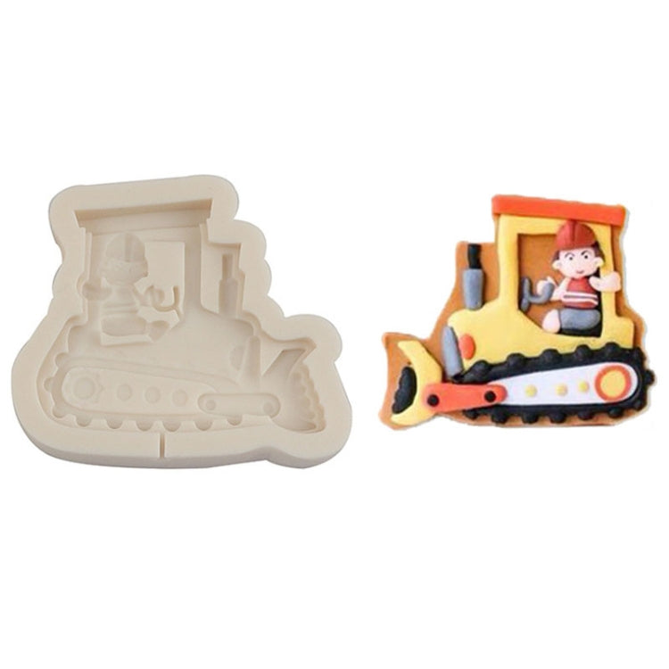 Cartoon Construction Site Tools Engineering Car Cake Decoration Molds, Specification: MK-3058 (Light Gray) - Food Molds by PMC TechLife | Online Shopping South Africa | PMC TechLife