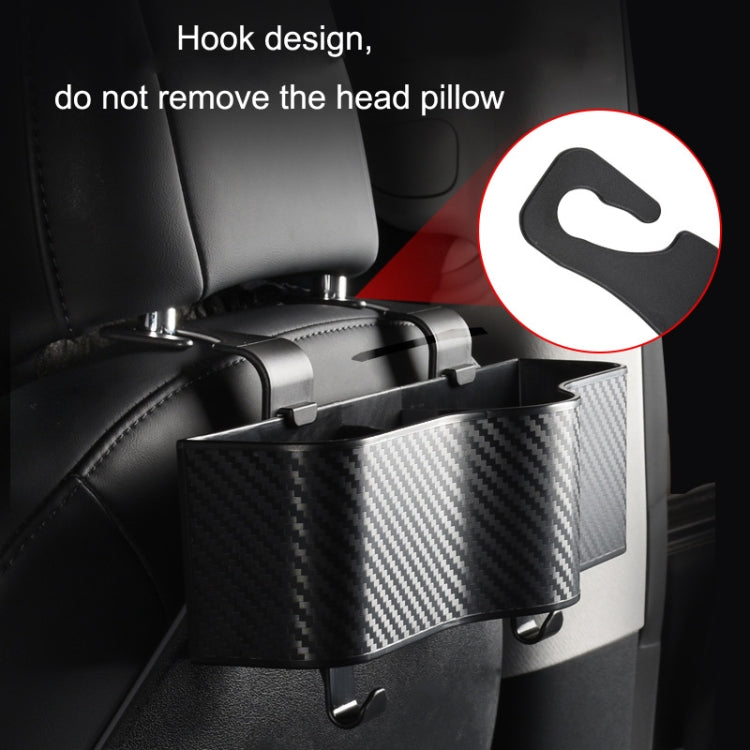 Car Seat Back Storage Box Rear Hanging Cup Holder(Black) - Stowing Tidying by PMC TechLife | Online Shopping South Africa | PMC TechLife