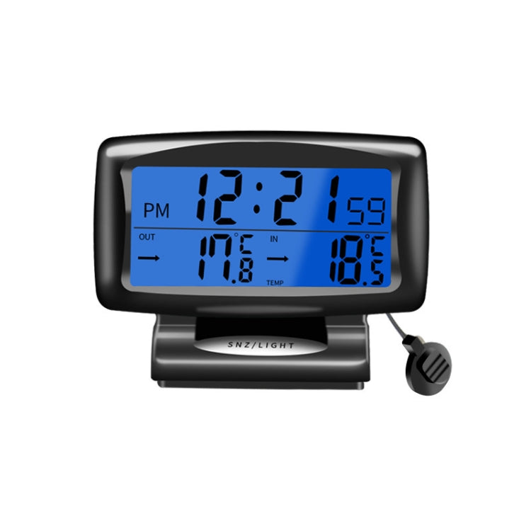 LCD Night Light Car Clock Automotive Electronics Inside And Outside Dual Thermometer - Clocks & Car Meters by PMC TechLife | Online Shopping South Africa | PMC TechLife | Buy Now Pay Later Mobicred