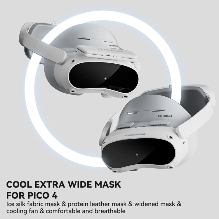 For PICO 4 Hibloks VR Glasses Face Cushion Protector Pad With Fan, Spec: 1pc Ice Silk - VR Accessories by Hibloks | Online Shopping South Africa | PMC Jewellery | Buy Now Pay Later Mobicred